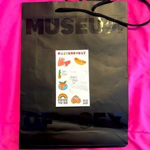 Museum of sex bag and couple of stickers